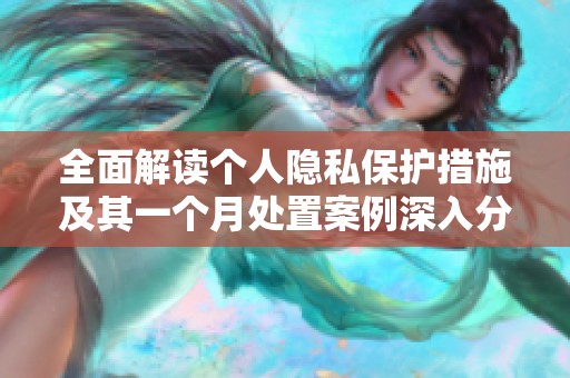 全面解读个人隐私保护措施及其一个月处置案例深入分析