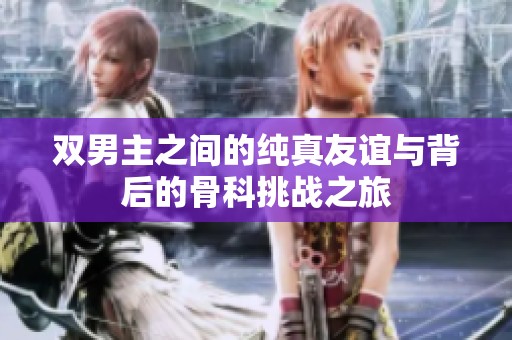 双男主之间的纯真友谊与背后的骨科挑战之旅