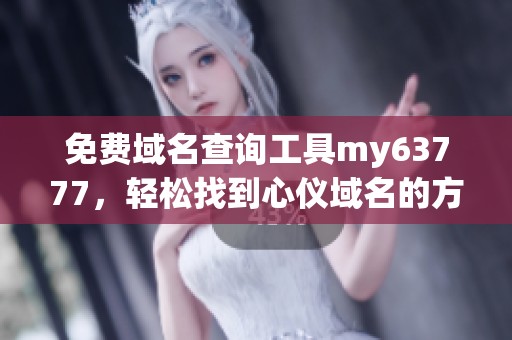 免费域名查询工具my63777，轻松找到心仪域名的方法