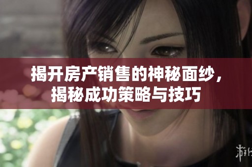 揭开房产销售的神秘面纱，揭秘成功策略与技巧