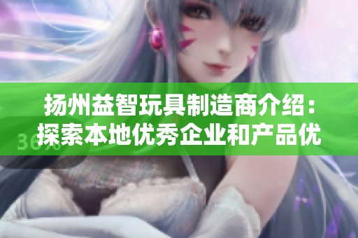 扬州益智玩具制造商介绍：探索本地优秀企业和产品优势