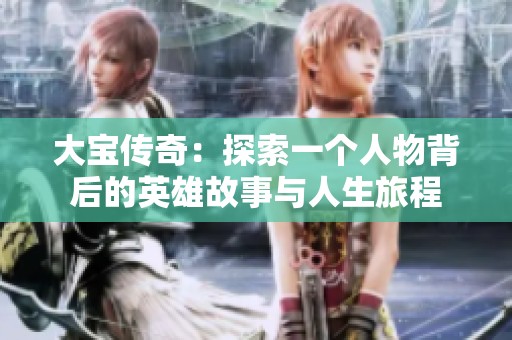 大宝传奇：探索一个人物背后的英雄故事与人生旅程