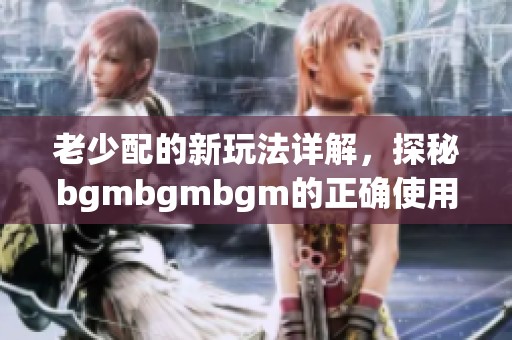 老少配的新玩法详解，探秘bgmbgmbgm的正确使用方法