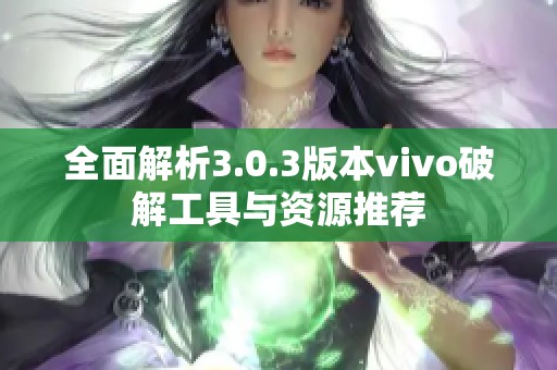 全面解析3.0.3版本vivo破解工具与资源推荐