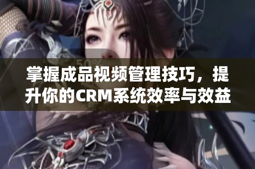 掌握成品视频管理技巧，提升你的CRM系统效率与效益