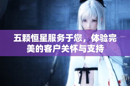 五颗恒星服务于您，体验完美的客户关怀与支持