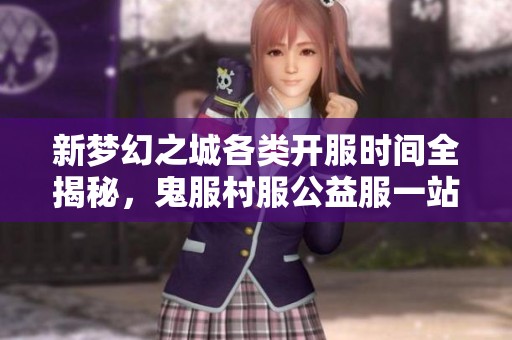 新梦幻之城各类开服时间全揭秘，鬼服村服公益服一站了解