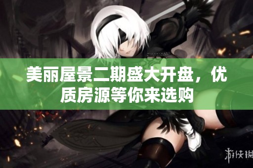 美丽屋景二期盛大开盘，优质房源等你来选购