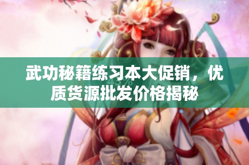 武功秘籍练习本大促销，优质货源批发价格揭秘