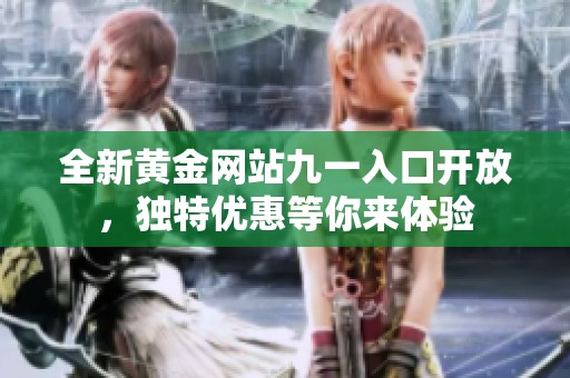 全新黄金网站九一入口开放，独特优惠等你来体验