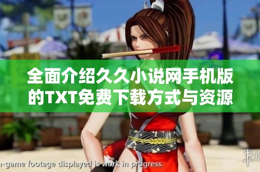 全面介绍久久小说网手机版的TXT免费下载方式与资源分享