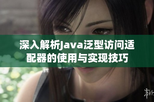 深入解析Java泛型访问适配器的使用与实现技巧