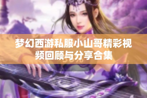 梦幻西游私服小山哥精彩视频回顾与分享合集