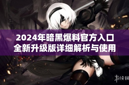 2024年暗黑爆料官方入口全新升级版详细解析与使用指南