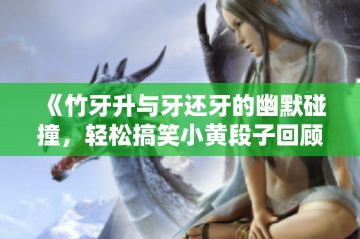《竹牙升与牙还牙的幽默碰撞，轻松搞笑小黄段子回顾》