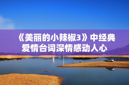 《美丽的小辣椒3》中经典爱情台词深情感动人心