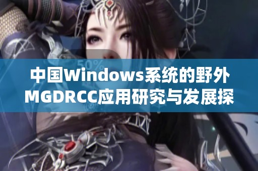 中国Windows系统的野外MGDRCC应用研究与发展探讨