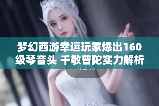梦幻西游幸运玩家爆出160级琴音头 千敏普陀实力解析