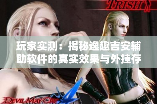 玩家实测：揭秘逸趣吉安辅助软件的真实效果与外挂存在性