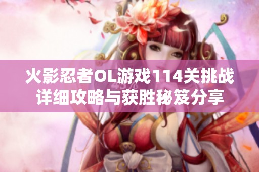 火影忍者OL游戏114关挑战详细攻略与获胜秘笈分享