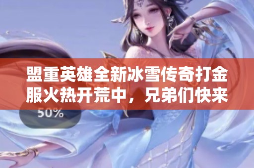 盟重英雄全新冰雪传奇打金服火热开荒中，兄弟们快来一起致富！