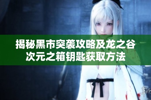 揭秘黑市突袭攻略及龙之谷次元之箱钥匙获取方法