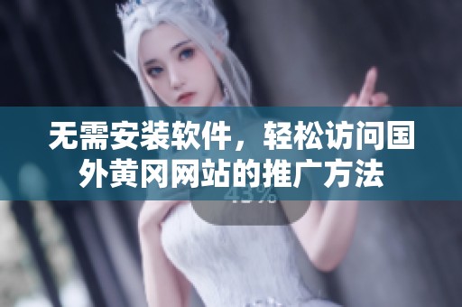 无需安装软件，轻松访问国外黄冈网站的推广方法