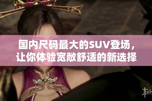 国内尺码最大的SUV登场，让你体验宽敞舒适的新选择