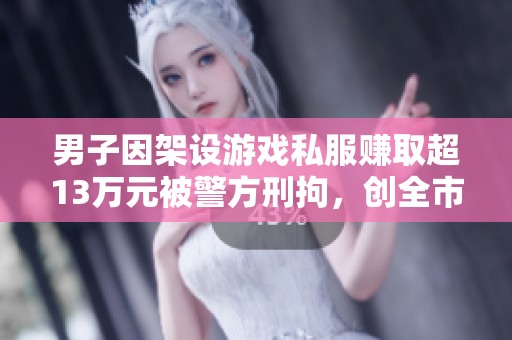 男子因架设游戏私服赚取超13万元被警方刑拘，创全市首例