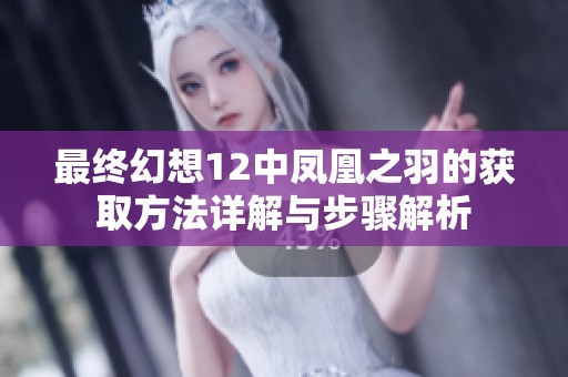 最终幻想12中凤凰之羽的获取方法详解与步骤解析