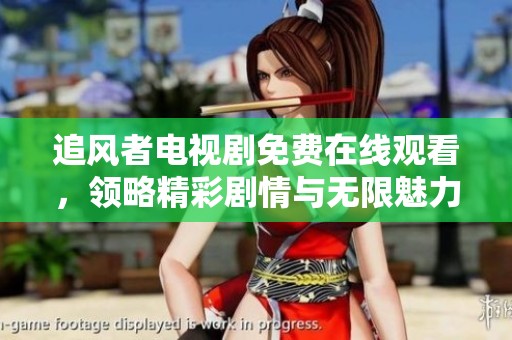 追风者电视剧免费在线观看，领略精彩剧情与无限魅力