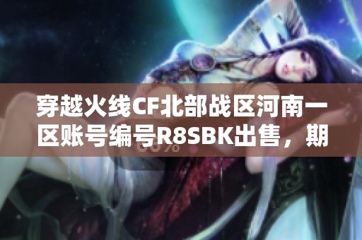 穿越火线CF北部战区河南一区账号编号R8SBK出售，期待你的加入！