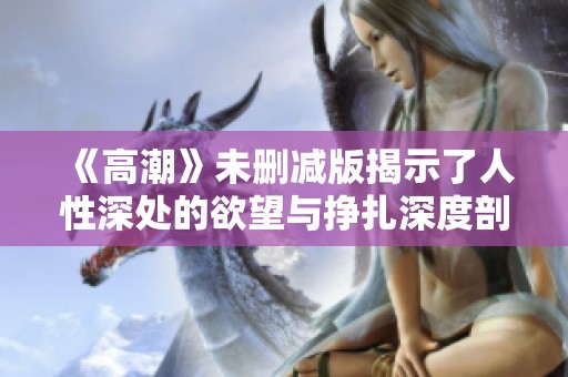 《高潮》未删减版揭示了人性深处的欲望与挣扎深度剖析