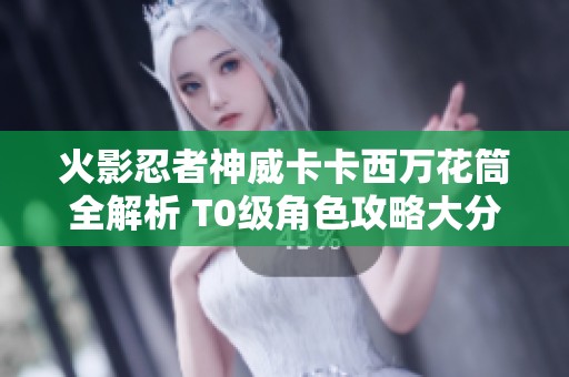 火影忍者神威卡卡西万花筒全解析 T0级角色攻略大分享