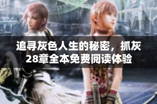 追寻灰色人生的秘密，抓灰28章全本免费阅读体验