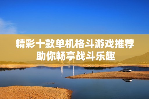 精彩十款单机格斗游戏推荐 助你畅享战斗乐趣