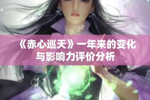 《赤心巡天》一年来的变化与影响力评价分析