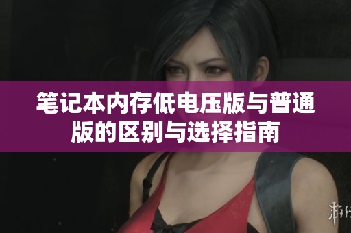 笔记本内存低电压版与普通版的区别与选择指南