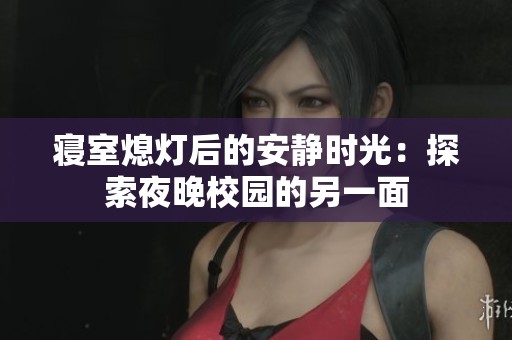 寝室熄灯后的安静时光：探索夜晚校园的另一面