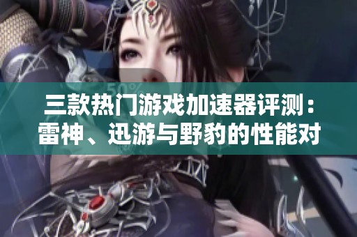 三款热门游戏加速器评测：雷神、迅游与野豹的性能对比
