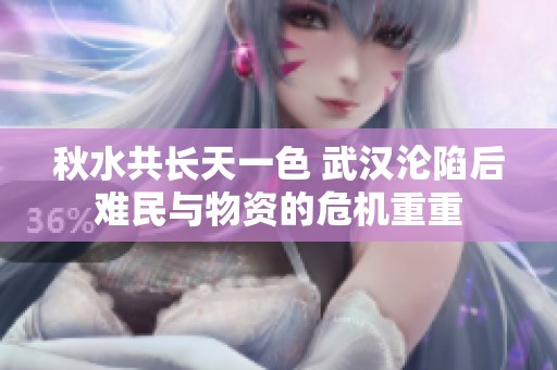 秋水共长天一色 武汉沦陷后难民与物资的危机重重