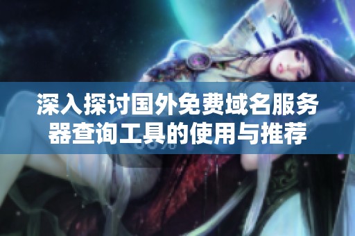 深入探讨国外免费域名服务器查询工具的使用与推荐