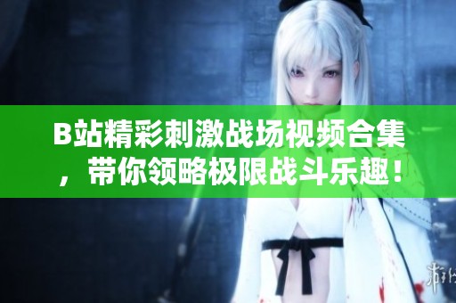 B站精彩刺激战场视频合集，带你领略极限战斗乐趣！