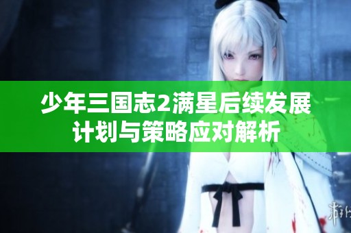 少年三国志2满星后续发展计划与策略应对解析