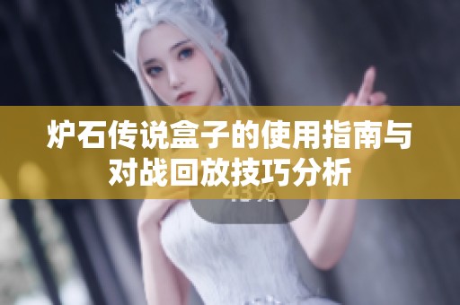 炉石传说盒子的使用指南与对战回放技巧分析