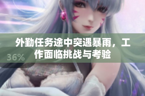 外勤任务途中突遇暴雨，工作面临挑战与考验
