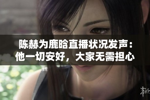 陈赫为鹿晗直播状况发声：他一切安好，大家无需担心