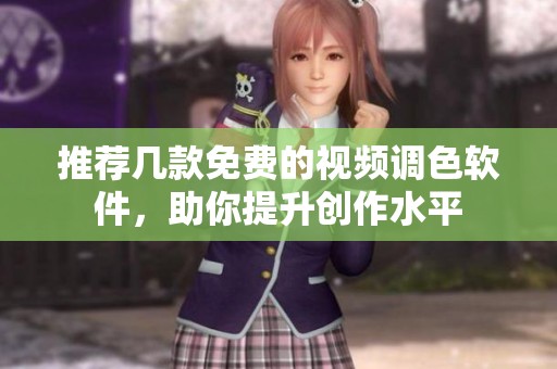 推荐几款免费的视频调色软件，助你提升创作水平