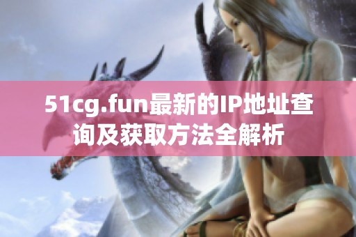 51cg.fun最新的IP地址查询及获取方法全解析