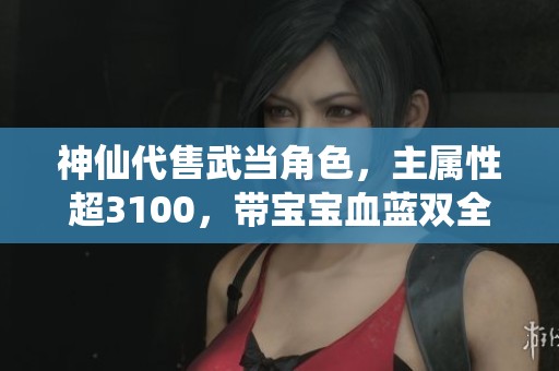 神仙代售武当角色，主属性超3100，带宝宝血蓝双全